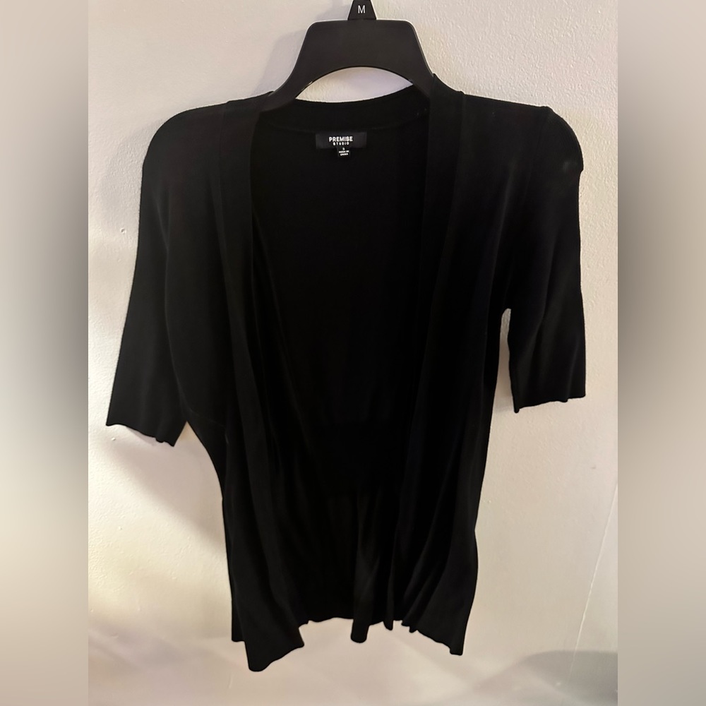 Women's Classic Casual Solid
Open Front Tops Three-quarter sweater